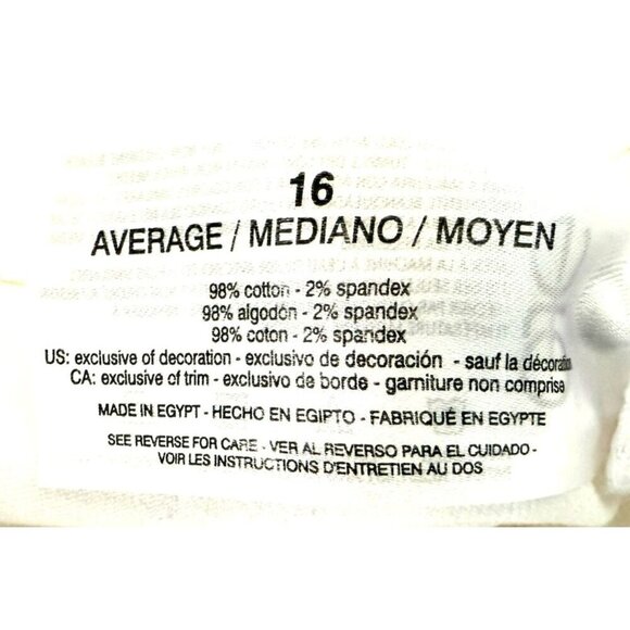 Gloria Vanderbilt Womens White Amanda High Rise Bootcut Jeans Sz 16 New - Picture 3 of 8